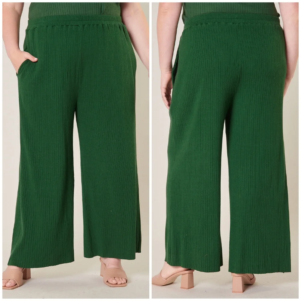 LAST 1❗️SUGARLIPS Curvy Plus Size 2-Piece Pants Set - Picture 6 of 7